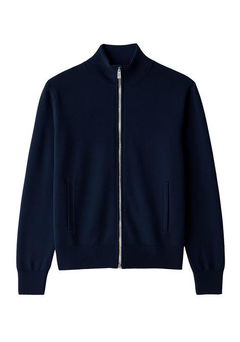 Giacca in Maglia Cavalieri Milano Blu Navy con Zip  Eleganza Sartoriale Made in Italy Cavalieri Milano | Maglieria | 87411888